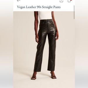 90’s Vagan Leather 90’s straight pants